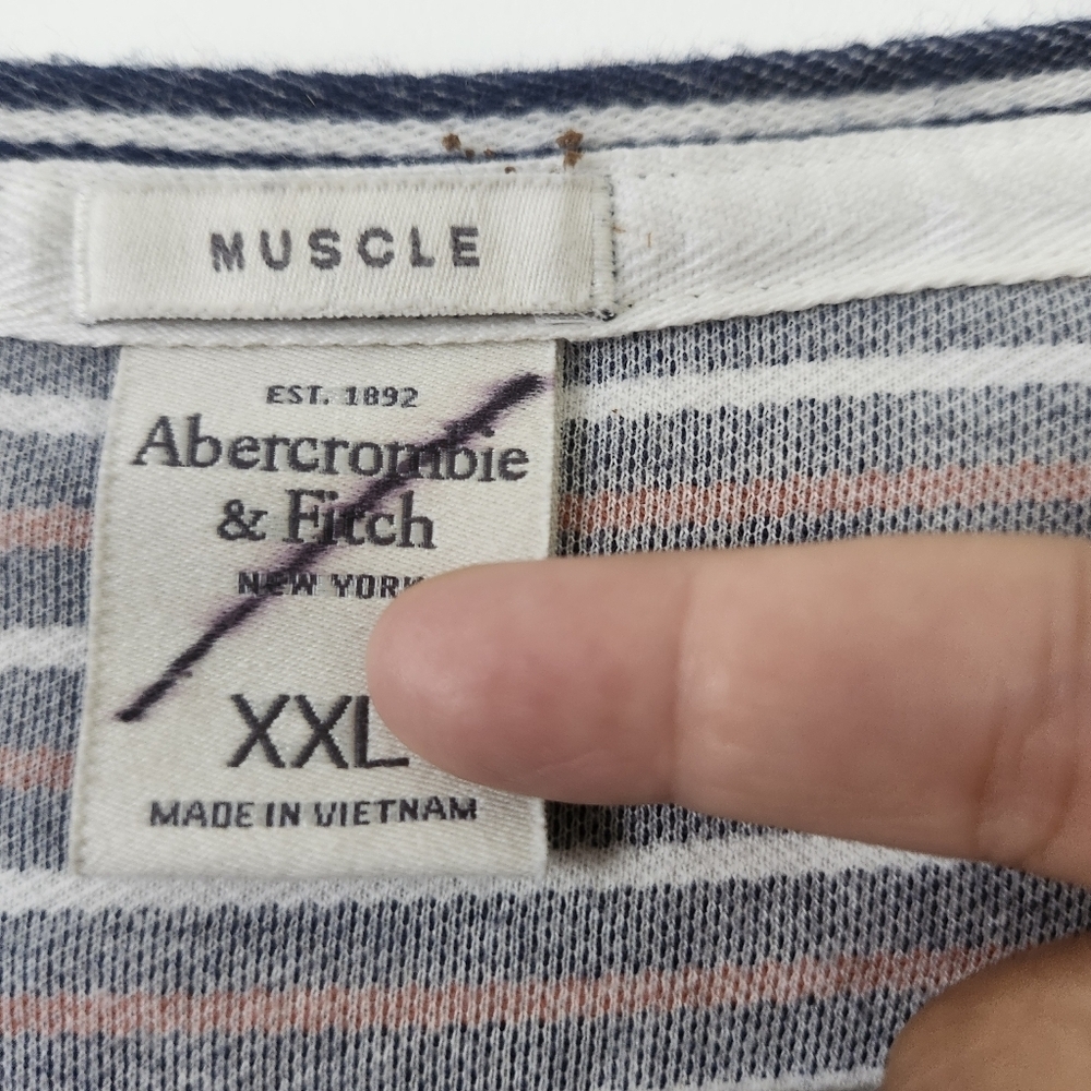 Abercrombie & Fitch Long Sleeve Shirt Men's Size XXL - Picture 7 of 8